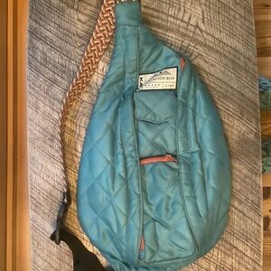 Kavu Rope Puff Blue Spruce Rope Bag